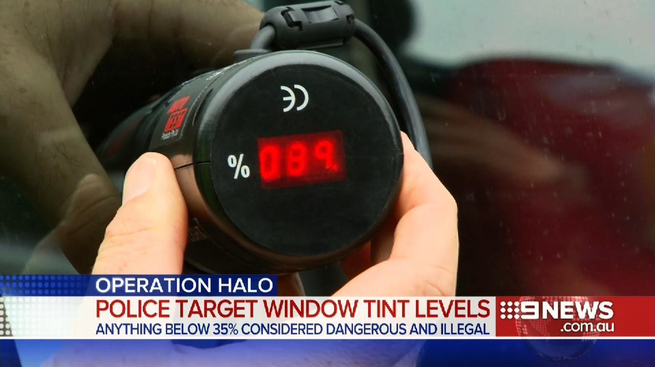 Window tint transmission meter used by law enforcement